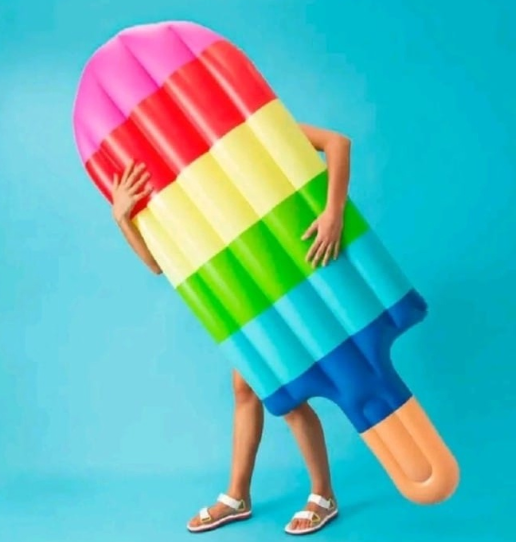 Boia Inflável Picolé Grande Gigante Piscina