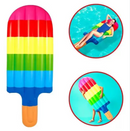 Boia Inflável Picolé Grande Gigante Piscina