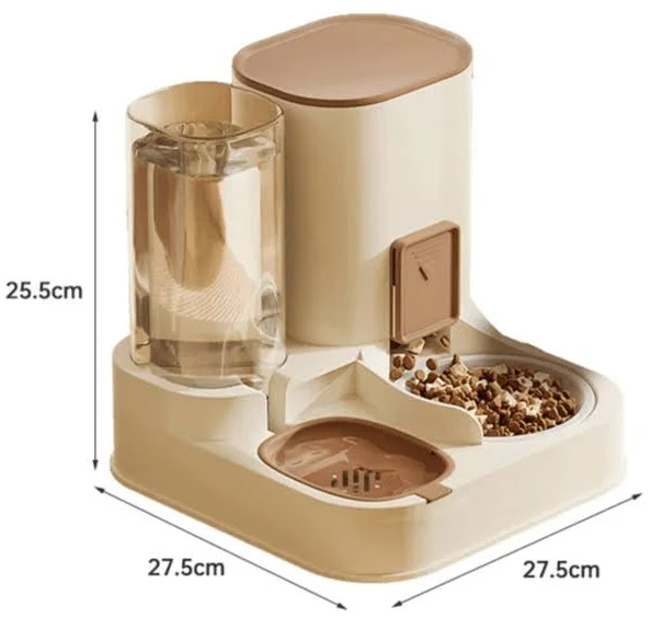 Alimentador Automático Pet Com Dispenser De Água De Grande Capacidade