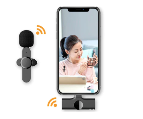 Kit 02 Microfone Lapela Sem Fio Celular Wireless Alcance 5 Metros