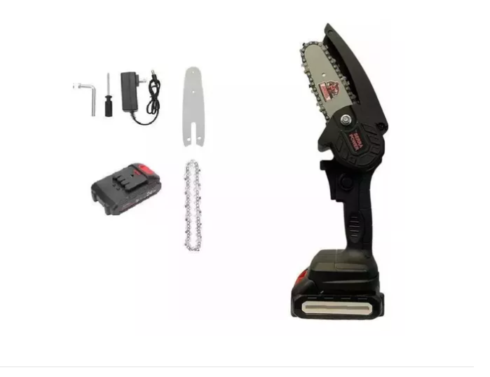 Motosserra  Portátil Bivolt com BATERIA Recarregável