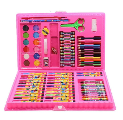 Maleta De Pintura Infantil Estojo 86 Peças Para Colorir