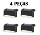 Luminária Externa de Led Solar À Porva D'água Para Muro, Escada, Cercas