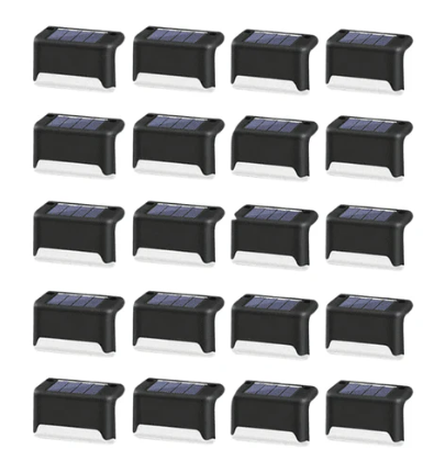 Luminária Externa de Led Solar À Porva D'água Para Muro, Escada, Cercas