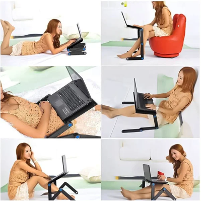 Mesa Notebook Multifuncional Articulavel Cama Mouse T8
