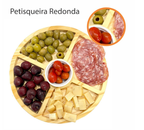 2 Petisqueira Frios Queijos e Carnes + Brinde