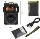 Televisor Rádio Musical Hrd-700 Am Fm Tf Leitor De Cartões