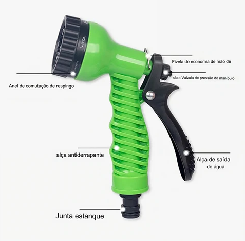 Mangueira Mágica Expansível de Alta Pressão