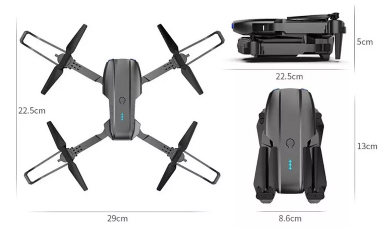Mini Drone Nyr E99 Pro2 Dupla Câmera 4k Wifi