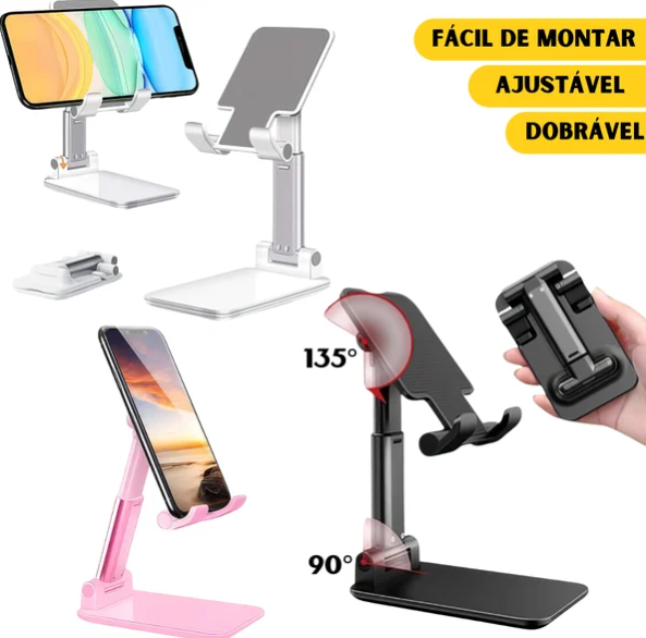 Suporte Para Celular e Tablet Dobrável Portátil