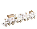Trem de madeira de Natal