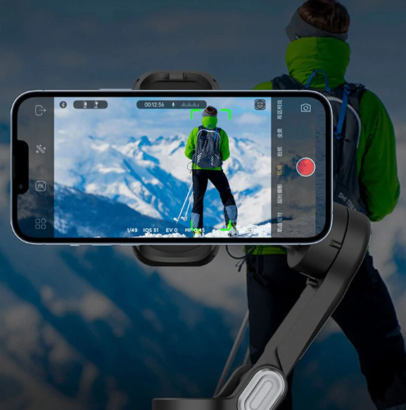Gimbal Estabilizador de Celular com 3 Eixos e 330 Graus
