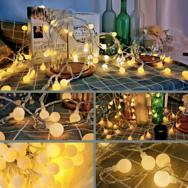 Cordão de Luz USB - Bola impermeável LED String Lights