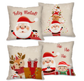 Kit 4 Capas de Almofada Natalinas 2024: Decore com Conforto