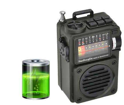 Televisor Rádio Musical Hrd-700 Am Fm Tf Leitor De Cartões