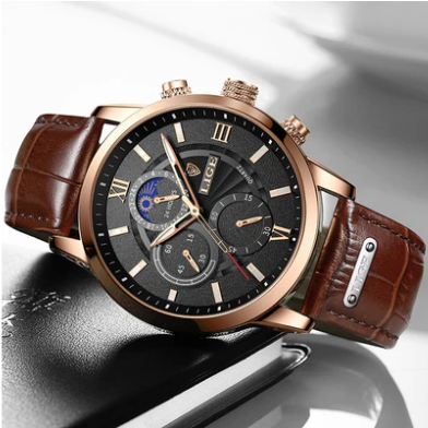 Relógio Masculino Lige Ocean King+ Brinde+frete gratis a pronta entrega