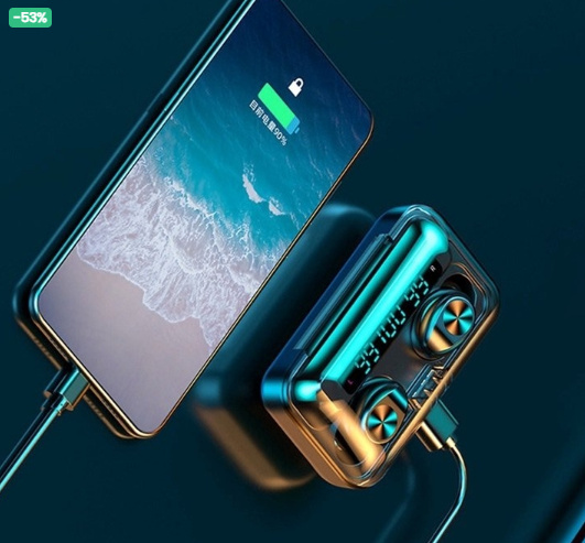 Fone TWS F9 sem fio | Bluetooth