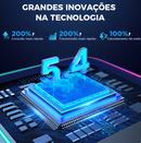 Adaptador Bluetooth 5.4 Car AUX com Microfones Duplos