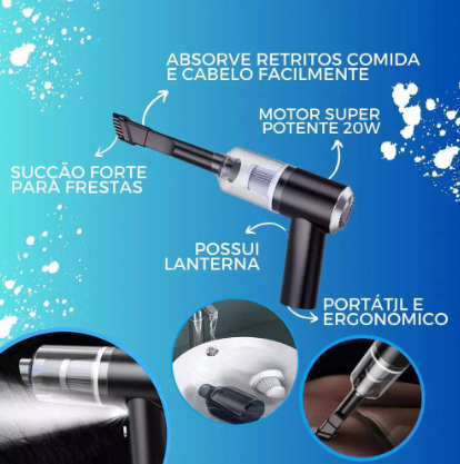 Aspirador de Pó Portátil 3 em 1