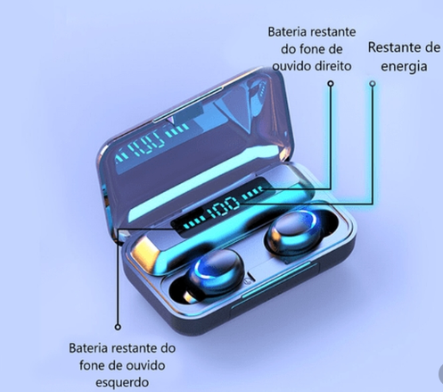 Fone TWS F9 sem fio | Bluetooth