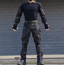 Conjunto militar masculino com estampa de camuflagem, à prova de vento