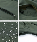 Conjunto militar masculino com estampa de camuflagem, à prova de vento