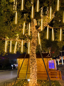 Luzes LED Chuva de Meteoros | 8 Tubos 30cm/50cm à Prova D'Água