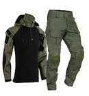 Conjunto militar masculino com estampa de camuflagem, à prova de vento