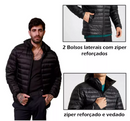 Jaqueta Casaco Puffer Bobojaco Corta Vento Capuz Removível
