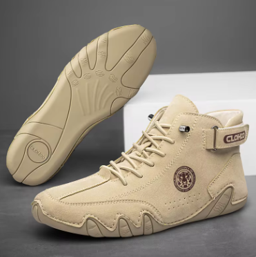 Tênis Casual Masculino de Couro Legítimo