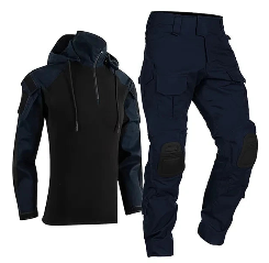 Conjunto militar masculino com estampa de camuflagem, à prova de vento