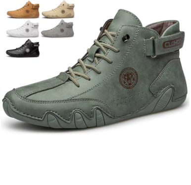 Tênis Casual Masculino de Couro Legítimo