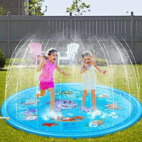 Brastoy Splash Sprinkler Pad 170cm Piscina Chafariz Infantil + Brinde+frete gratis a pronta entrega