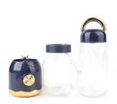 Mini Liquidificador Portátil Copo Caneca 500ml e 450ml Com 10 Lâminas, Tampa, Canudo e Copo Recarregavel