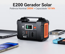 Gerador Elétrico Portátil Flashfish 200w/151wh monofásico solar gerador 110V central elétrica