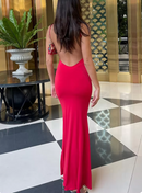 Vestido Longo Slip Dress em Seda Fria Verão