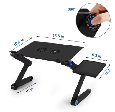 Mesa Notebook Multifuncional Articulavel Cama Mouse T8