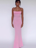 Vestido Longo Slip Dress em Seda Fria Verão