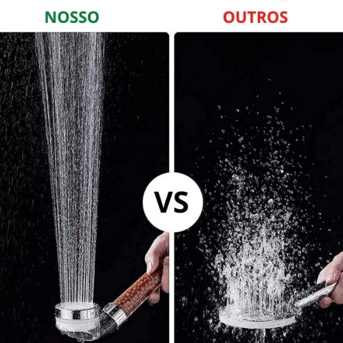 Chuveiro Com Filtragem De Água Por Esferas Minerais