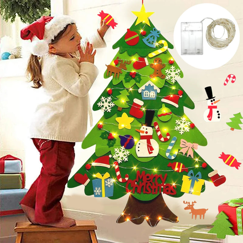 Árvore de Natal de feltro