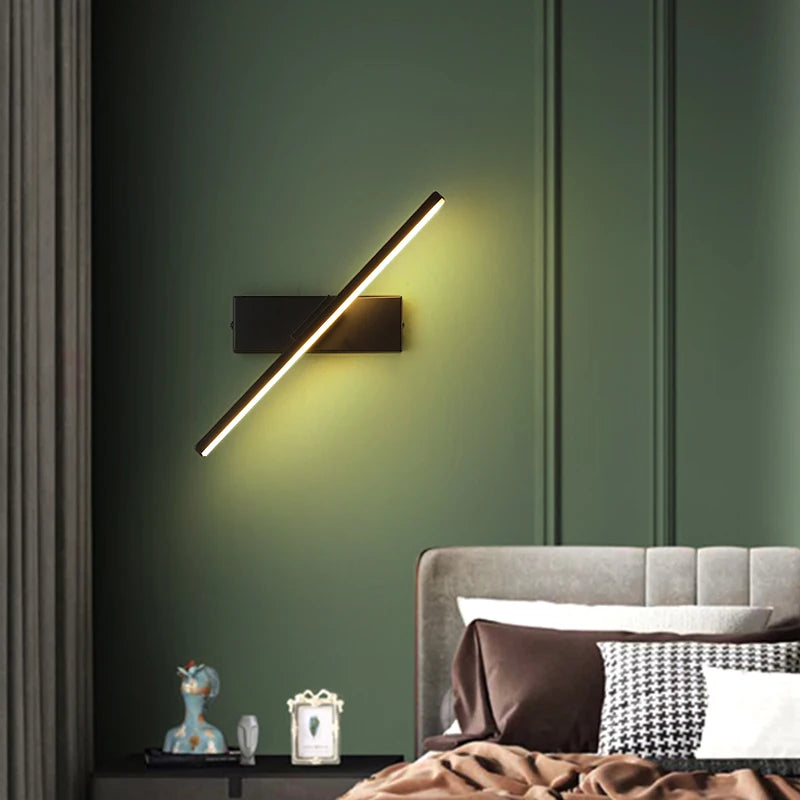 Luminária de Parede para Quarto Moderna Rotativa - Designer Exclusivo