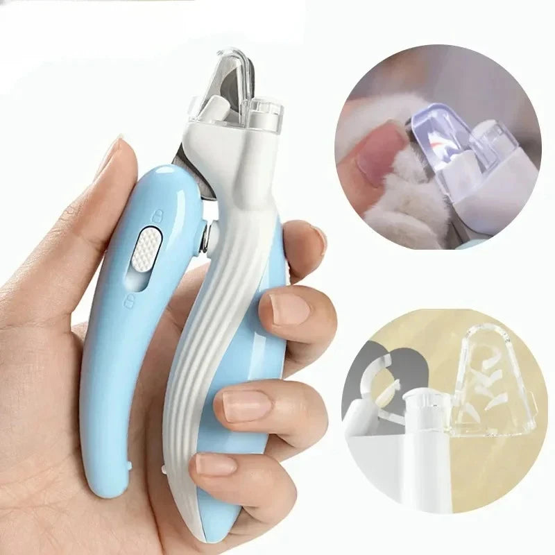 Cortador De Unhas Para Gatos e Cachorros Profissional Com Luz De Led E Lupa