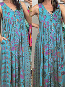 Macacão feminino vintage sem mangas