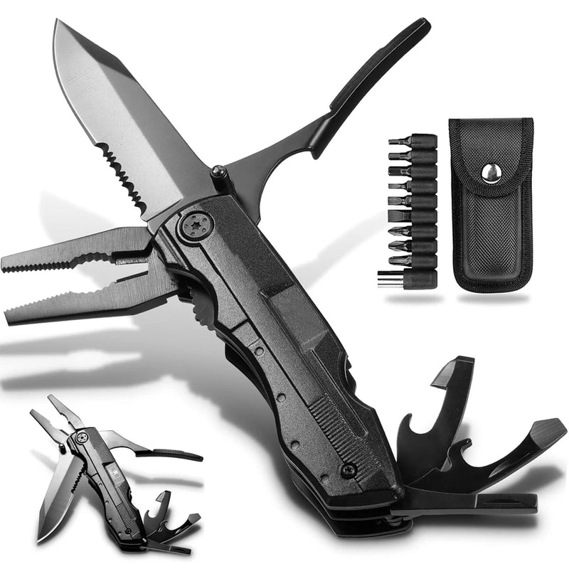 Alicate Multitool Daicamping Com Clipe E Jogo De Bits