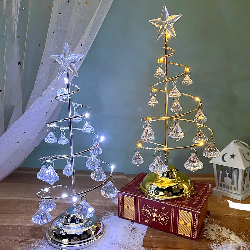 Arvore de Natal Espiral LED Natalina Decoraçao Luminoso - Estrela Enfeite