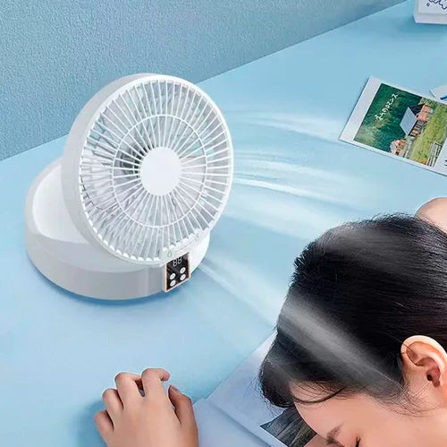 Ventilador com LED Portátil Recarregável