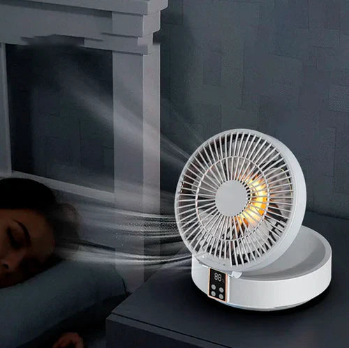 Ventilador com LED Portátil Recarregável