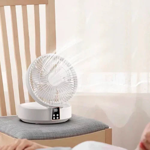 Ventilador com LED Portátil Recarregável