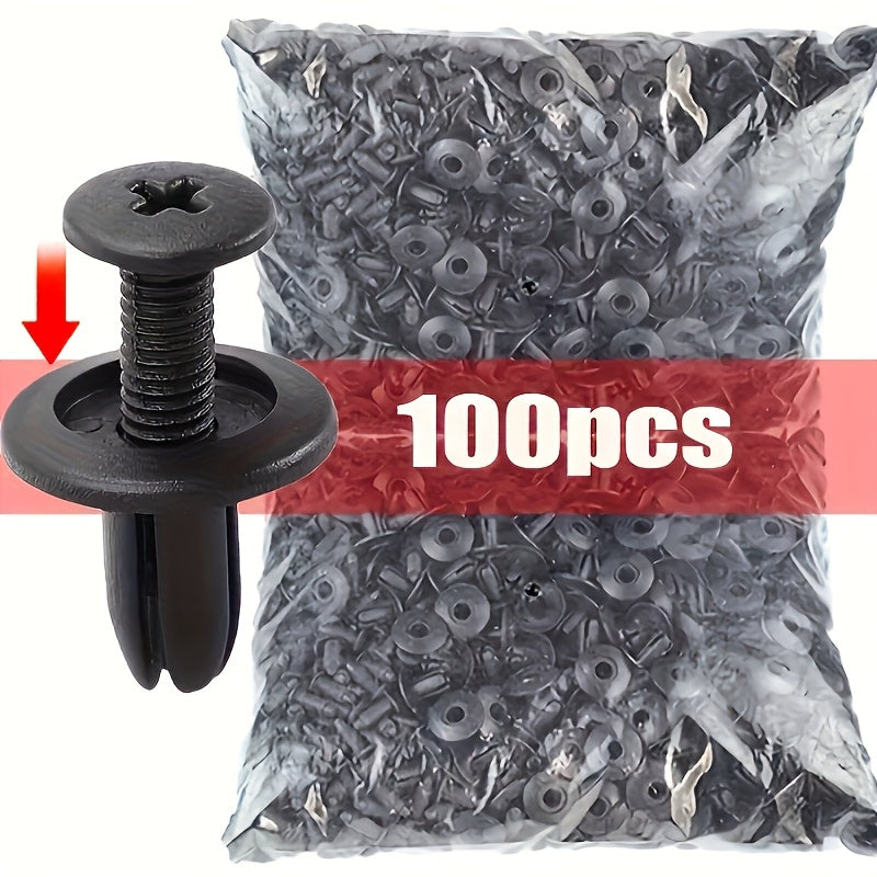 Kit 100 Presilha Grampo Parabarro Parachoque Universal Carro - Leve + 100 unidades GRATUITAS