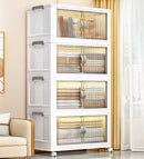 Kit 12 Caixas Organizadoras - Dobrável Rodinha 48cm